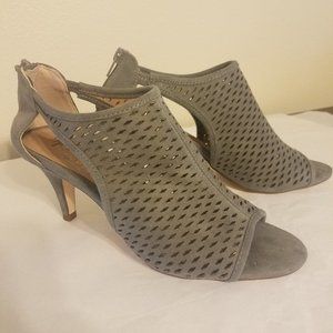 Style & Co. Womens  Open Toe  Pumps,Gray Size 7.5